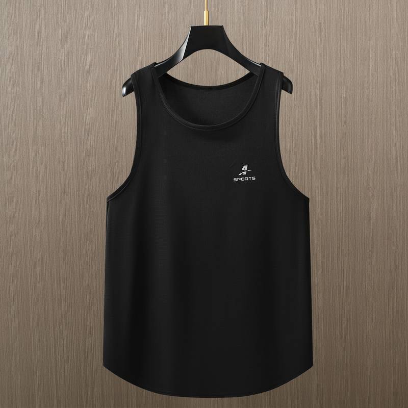 Small label black (single vest)